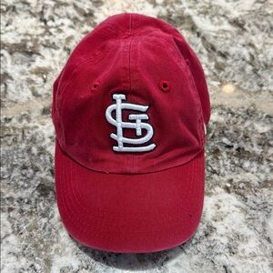 47 Red Baseball Cap with White Logo